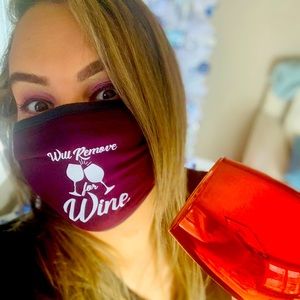 Will Remove For Wine Novelty Face Mask